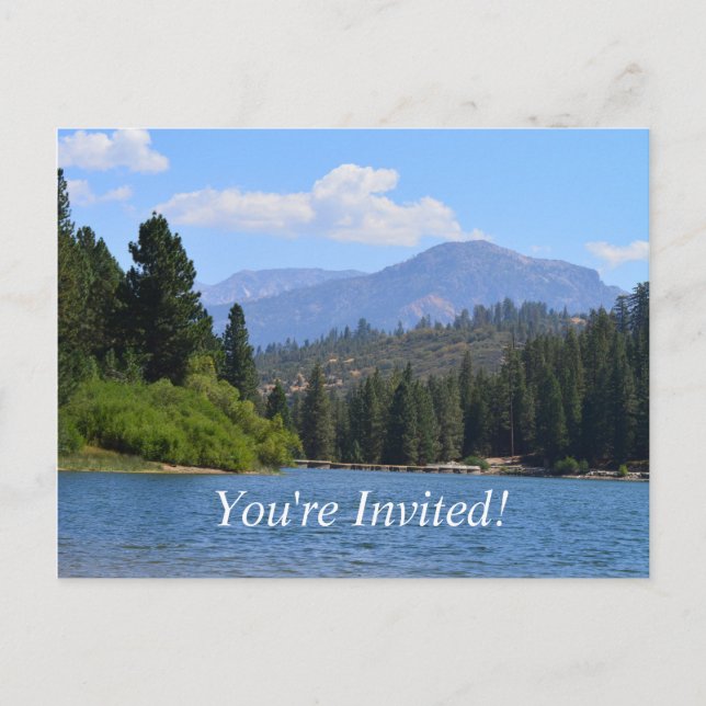 Invitation Carte Postale belle photo de paysage fête de fin d'études (Devant)