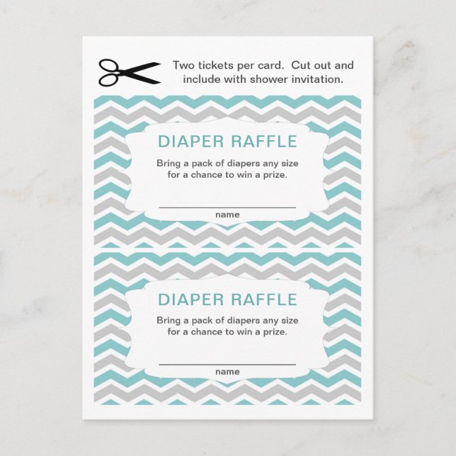 Invitation Carte Postale Billets de couche pour Baby Shower, petite quantit (Devant)
