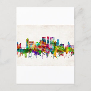 Invitation Carte Postale Binghamton New York Skyline