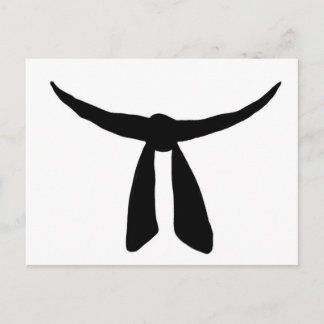 Invitation Carte Postale Black Belt Party