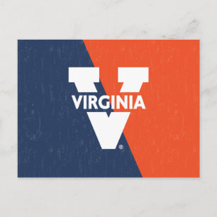 Invitation Carte Postale Bloc de couleur Virginia Cavaliers