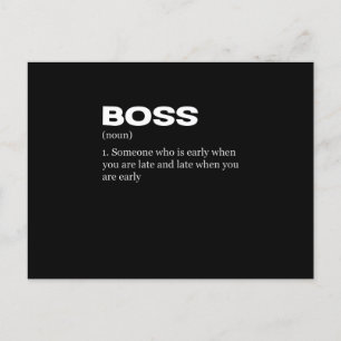 Invitation Carte Postale Boss Funny Définition Joyeux Boss's Day
