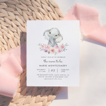 Bouquet floral mignon Eléphant Baby Girl Baby show