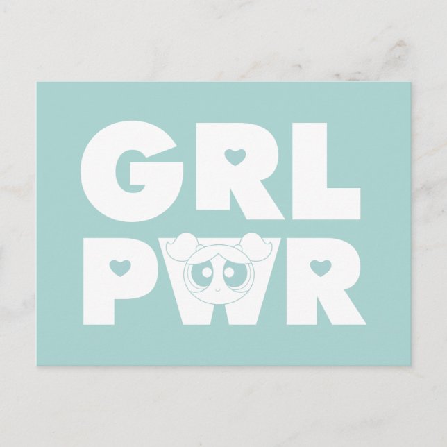 Invitation Carte Postale Bubbles : Girl Power (Devant)