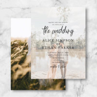 Budget Moderne Décontracté Brush Script Photo Mari