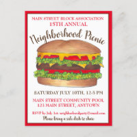 Burger Hamburger Cheeseburger Pique-nique Cookout 