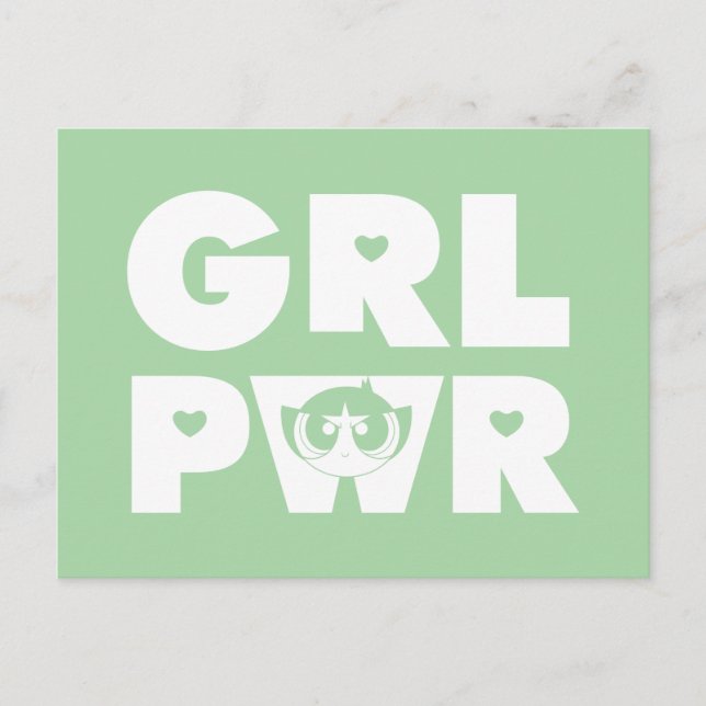 Invitation Carte Postale Buttercup : Girl power (Devant)