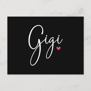 Invitation Carte Postale Cadeau de Gigi pour femmes grand-mère cadeaux de N