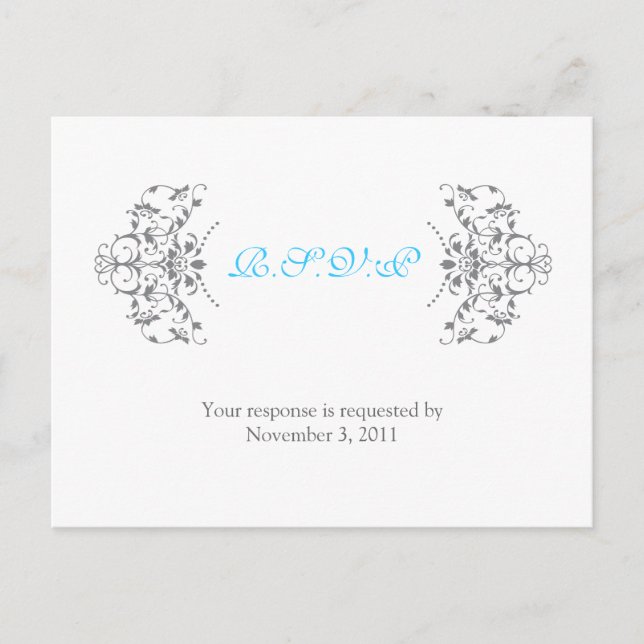 Invitation Carte Postale Cadre ornemental vintage (Devant)