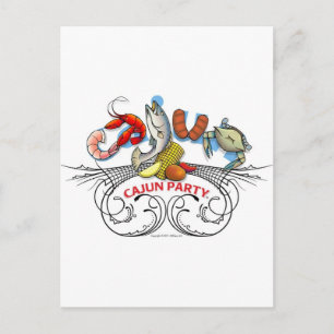 Invitation Carte Postale Cajun-Party-WLG-20110531