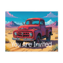 Camion de ramassage américain classique