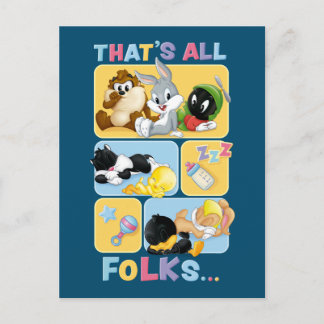 Invitation Carte Postale Caractères Bébé LOONEY TUNES™ | C'est tous les gen