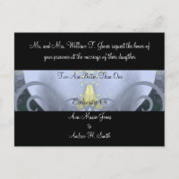 Carton d'invitation de mariage calla lily
