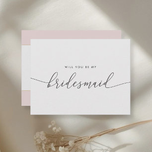 Invitation Carte Postale Carton d'invitation pour demoiselle d'honneur à cœ