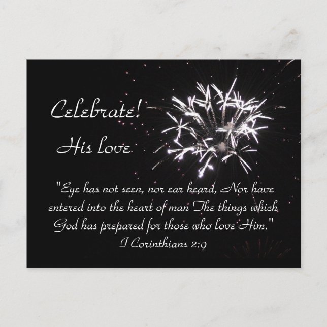 Invitation Carte Postale Célébration! (Devant)