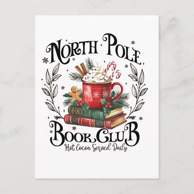 Invitation Carte Postale Cercle de lecture du Pôle Nord Chocolat chaud de N (Devant)