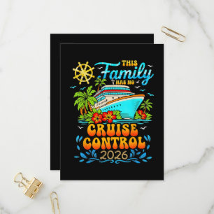 Invitation Carte Postale Cette croisière familiale n'a aucun contrôle Vacan