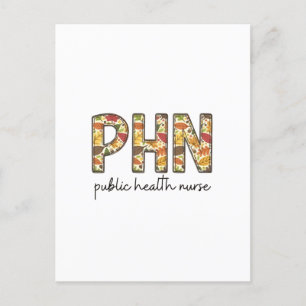 Invitation Carte Postale Chemise sweat de l'infirmière de santé publique PH