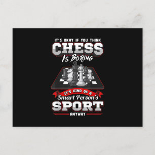 Invitation Carte Postale Chess Funny