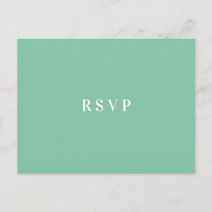 Invitation Carte Postale Choix de repas pour RSVP de mariage floral d'Hibis