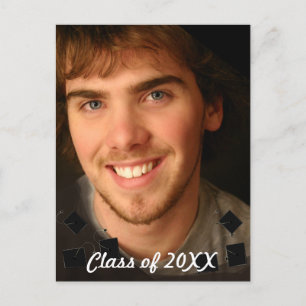 Invitation Carte Postale Classe de la graduation photo Changement à l'année