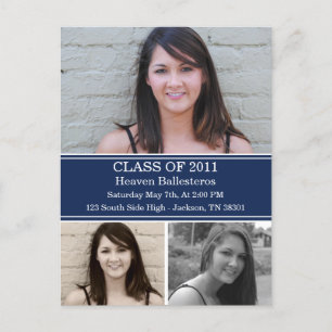 Invitation Carte Postale Classe d'obtention du diplôme de marine