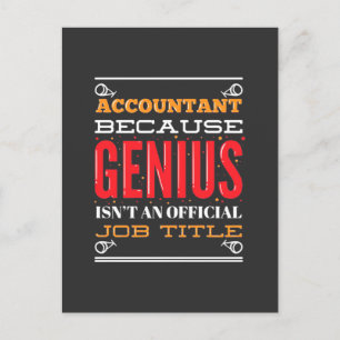 Invitation Carte Postale Comptable Titre Officiel De L'Emploi