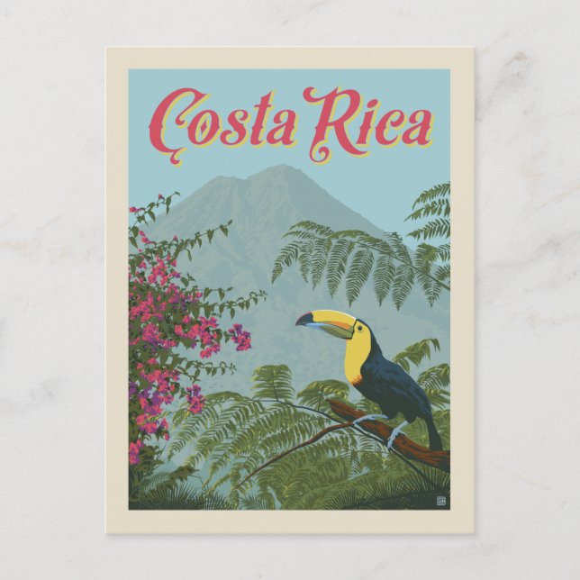 Invitation Carte Postale Costa Rica | Save the date (Devant)