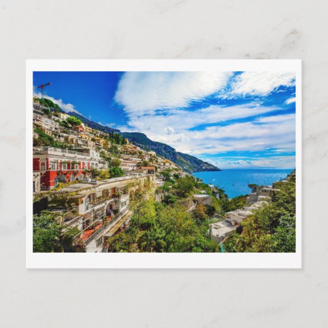 Invitation Carte Postale Côte de Positano (Devant)