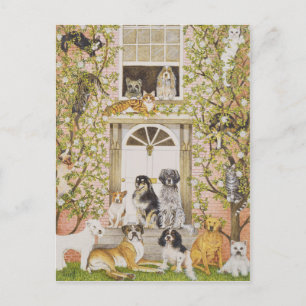 Invitation Carte Postale Country House Party