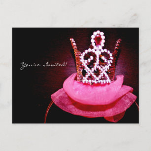 Invitation Carte Postale Couronne de ballerine