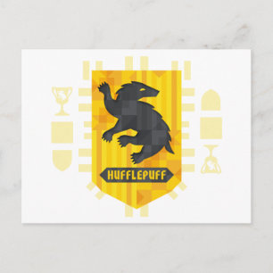 Invitation Carte Postale Crest Abstrait HUFFLEPUFF™