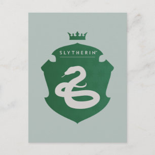 Invitation Carte Postale Crête couronnée Green SLYTHERIN™