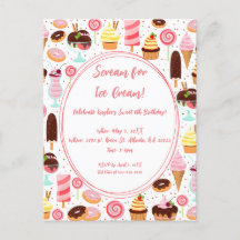 Crie pour Ice Cream Girls Sweet mignonne Anniversa