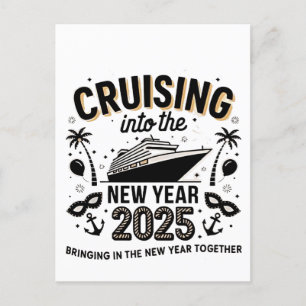 Invitation Carte Postale Croisière 2025 Créer des souvenirs ensemble en fam