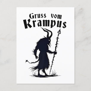 Invitation Carte Postale Cruss Vom Krampus Noël Xmas Diable Surnaturel