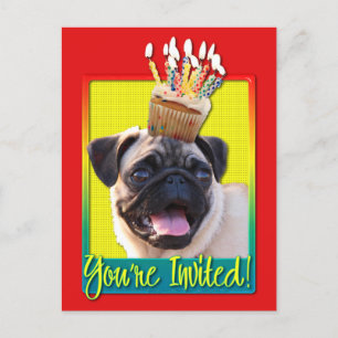 Invitation Carte Postale Cupcake d'invitation - Carlin