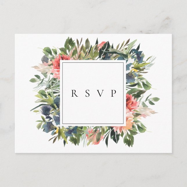 Invitation Carte Postale Demande de réponse de mariage et de chanson de fle (Devant)