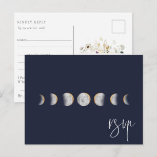 Invitation Carte Postale Demandes de chanson RSVP pour mariage sur les phas