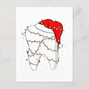 Invitation Carte Postale Dental Christmas Dunny Dentist Holiday