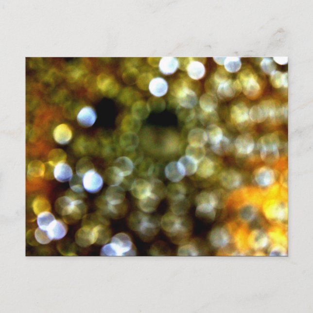 Invitation Carte Postale Design Gold (Devant)