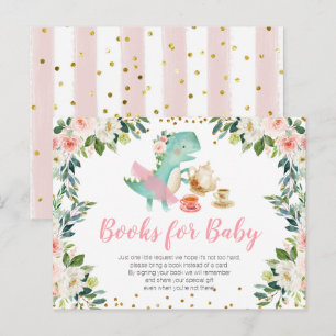 Invitation Carte Postale Dinosaur Tea Party Baby showers Livres pour bébé