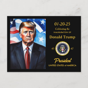 Invitation Carte Postale Donald Trump Parti de surveillance de l'investitur