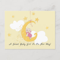 Douce Fête de Naissance Lapin Lune Garçon Doux