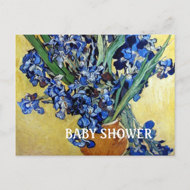 Invitation Carte Postale Douche de mariée. Vincent van Gogh (Devant)