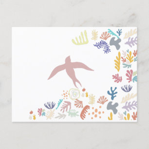 Invitation Carte Postale Dove Matisse