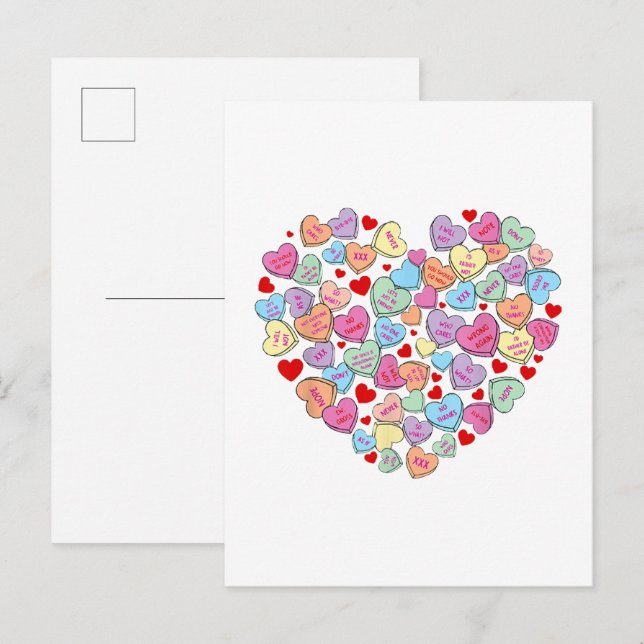 Invitation Carte Postale Drôle Anti Saint Valentin (Devant / Derrière)
