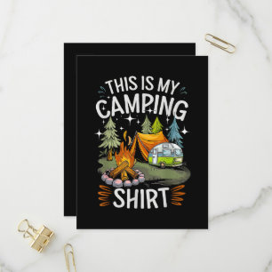 Invitation Carte Postale Drôle C'est Mon Camping Pour Campeur