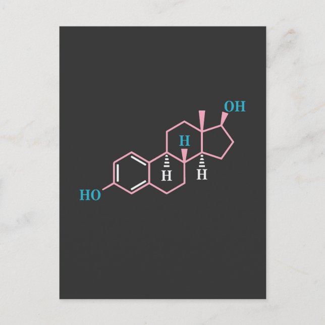 Invitation Carte Postale Drôle Transgenre Trans LGBT Fierté Droits Estrogèn (Devant)