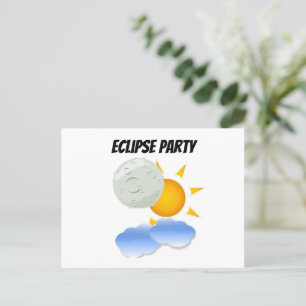 Invitation Carte Postale Eclipse